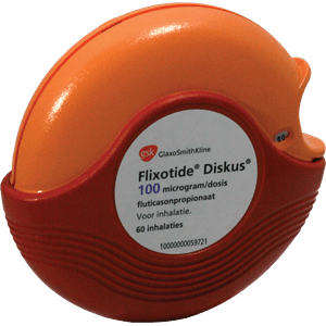 Inhalator Flixotide - fluticasonpropionaat - Diskus